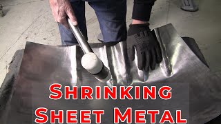 Metal Shaping for Beginners Shrinking Sheet Metal [upl. by Duggan]