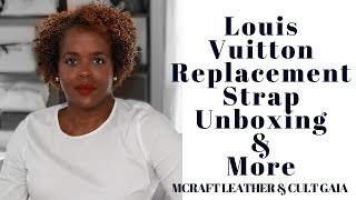 Louis Vuitton Strap Replacement  MCraft Leather and More [upl. by Haimorej]