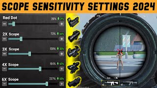 PUBG MOBILE SCOPE SETTINGS 2025  PUBG SCOPE SENSITIVITY SETTINGS 2X 3X 4X 6X 8X 2025  SCPE SETTING [upl. by Nal]