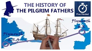 The History of Pilgrims Mayflower Thanksgiving Animated Guide [upl. by Nnylyahs]