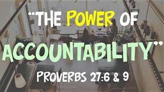 SERMON  quotThe Power of ACCOUNTABILITYquot Liberty Campus [upl. by Ymmak]