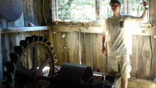 how a Pelton water wheel works [upl. by Allevon]