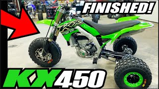 2020 KX450 kawasaki BVC TRIKES Dirt bike to Three Wheeler Conversion Build Finished [upl. by Neumann]