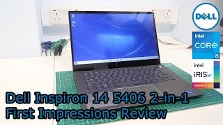 Dell Inspiron 14 54065410 2in1  First Impressions Review  Core i51135G7 2020 model [upl. by Eilsil]