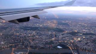 Landing at London Heathrow Airport Sunrise [upl. by Willa511]