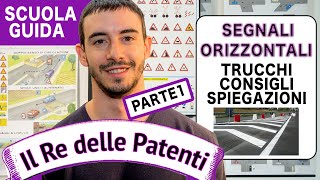 SEGNALI ORIZZONTALI pt 1  IL RE DELLE PATENTI  PATENTE B [upl. by Adrial]