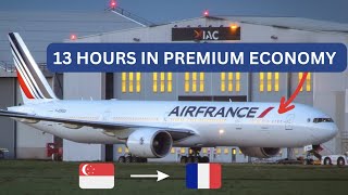 TRIP REPORT  PREMIUM ECONOMY ON AIR FRANCE  Singapore  Paris [upl. by Artemus]