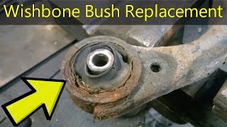 How To Replace A Wishbone Bushing  Step By Step  Kia Sportage [upl. by Oiramrej]