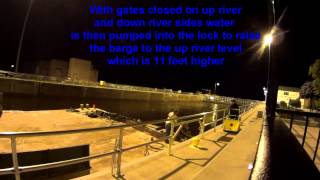 How a Lock and Dam works Mississippi River [upl. by Drawde]