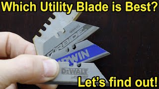 Which Utility Knife Blade Is Best Lets find out DeWalt Irwin Stanley Husky Kobalt Lenox [upl. by Eidoow]