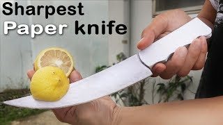 You wont believe how SHARP this PAPER knife is  DIY [upl. by Euqnimod857]