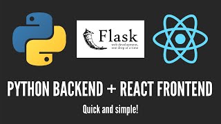 How to Create a Flask  React Project  Python Backend  React Frontend [upl. by Perle]