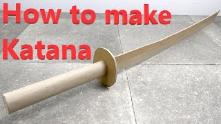 How to make a DIY Cardboard Sword Katana [upl. by Einhpad790]