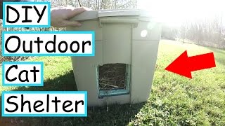 DIY Outdoor Cat Shelter [upl. by Rodrique]