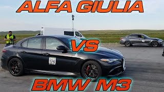 Alfa Giulia vs BMW M3 [upl. by Ayatal497]