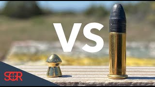 22LR VS 22 Airgun  POWER TEST [upl. by Maritsa]