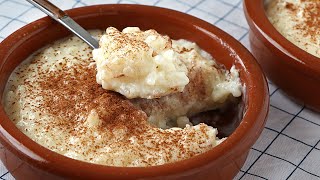 Arroz con leche FÁCIL  Un postre cremoso y delicioso sin horno [upl. by Beetner793]