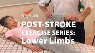 PostStroke Exercises Part 2 Lower Limb [upl. by Brunhilda]