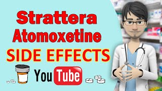 Strattera Atomoxetine SIDE EFFECTS Common [upl. by Lenoel457]