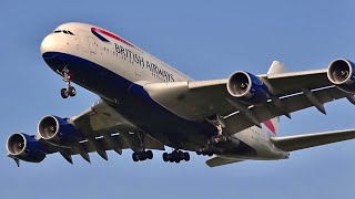 138 planes in 1 hour  London Heathrow LHR Plane spotting 🇬🇧 Watching airplanes Busy heavy traffic [upl. by Labana]