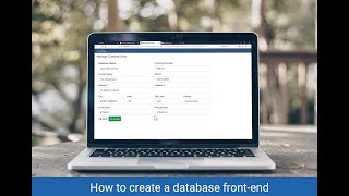 How to create a database frontend in 5 minutes [upl. by Robbyn]