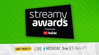 8th Annual Streamy Awards presented by YouTube [upl. by Dehnel]