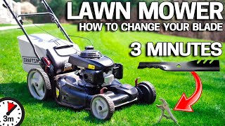 How to Replace your Lawn mower Blade in 3 Minutes EASY WAY [upl. by Georg]