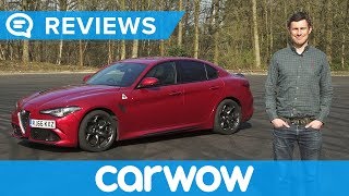 Alfa Romeo Giulia Quadrifoglio 2018 Review  Mat Watson Reviews [upl. by Ahtekahs265]