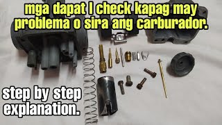 ALAMIN MUNA BAGO MAG BAKLAS NG CARBURADOR [upl. by Nisay]