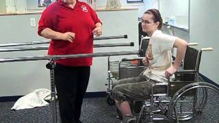 Preambulation parallel bars exercises for hemiplegics [upl. by Anahsar775]