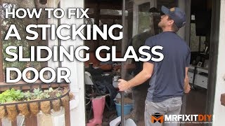 HOW TO FIX A STICKING SLIDING GLASS DOOR [upl. by Siana]