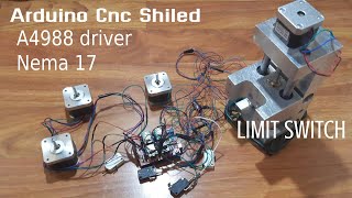 Arduino Cnc Shield Tutorial Nema17 Limit Switch [upl. by Ailisec169]