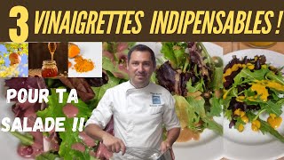 COMMENT FAIRE 3 VINAIGRETTES MAISON ORIGINALES SIMPLES ET RAPIDES [upl. by Morse889]