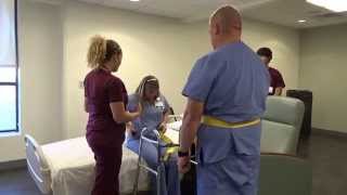 Physical Therapy Transfer Training  How To Transfer From Wheelchair To Bed [upl. by Trey783]