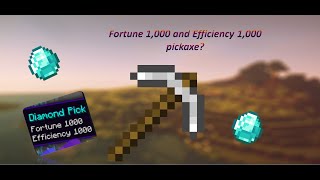 How to get fortune 1000 and efficiency 1000  Command in the description  ProPickaxe [upl. by Suidualc]