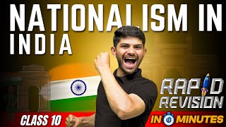 Nationalism in INDIA  10 Minutes Rapid Revision  Class 10 SST [upl. by Nnilsia]