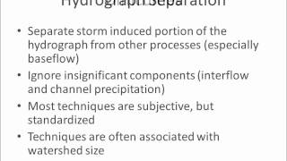 Techniques for separating baseflow from stormflow [upl. by Daphne]