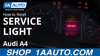 How to Reset Service Light 0409 Audi A4 [upl. by Akehsal]