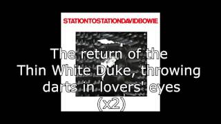 Station to Station  David Bowie  Lyrics [upl. by Torray12]