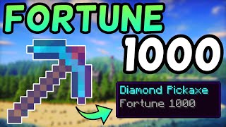 How To Get a Fortune 1000 Pickaxe In Minecraft 116 2020 [upl. by Eirod]