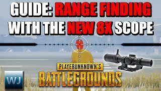 GUIDE How to RANGE FIND with the NEW 8X SCOPE Measure distance to players  PUBG [upl. by Medina]