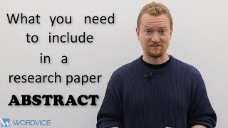 How to Write an Abstract for a Research Paper [upl. by Yrrum]