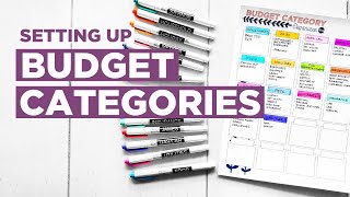 CREATING BUDGET CATEGORIES  Budget Tips [upl. by Ellyn]