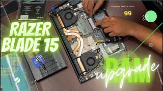 How to upgrade RAM and ADD a ssd to RAZER BLADE 15 20202021in 10 mins [upl. by Cyna453]