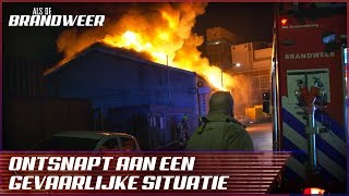 MEGA GROTE industriële brand  Als de Brandweer [upl. by Charline]