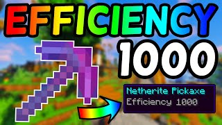 How To Get An Efficiency 1000 Netherite Pickaxe in Minecraft 116 2021 [upl. by Geoffry]