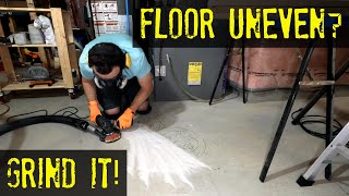 Uneven Concrete Floor  Grind it [upl. by Arraeit]