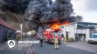 GROTE BRAND BIJ BANDENBEDRIJF [upl. by Haceber872]