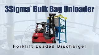 Bulk Bag Unloader  Forklift Loaded Unit by 3Sigma Systems™ [upl. by Sherm]