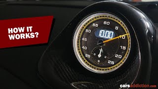 How to Operate the Porsche Chrono Sport Clock [upl. by Fernande599]